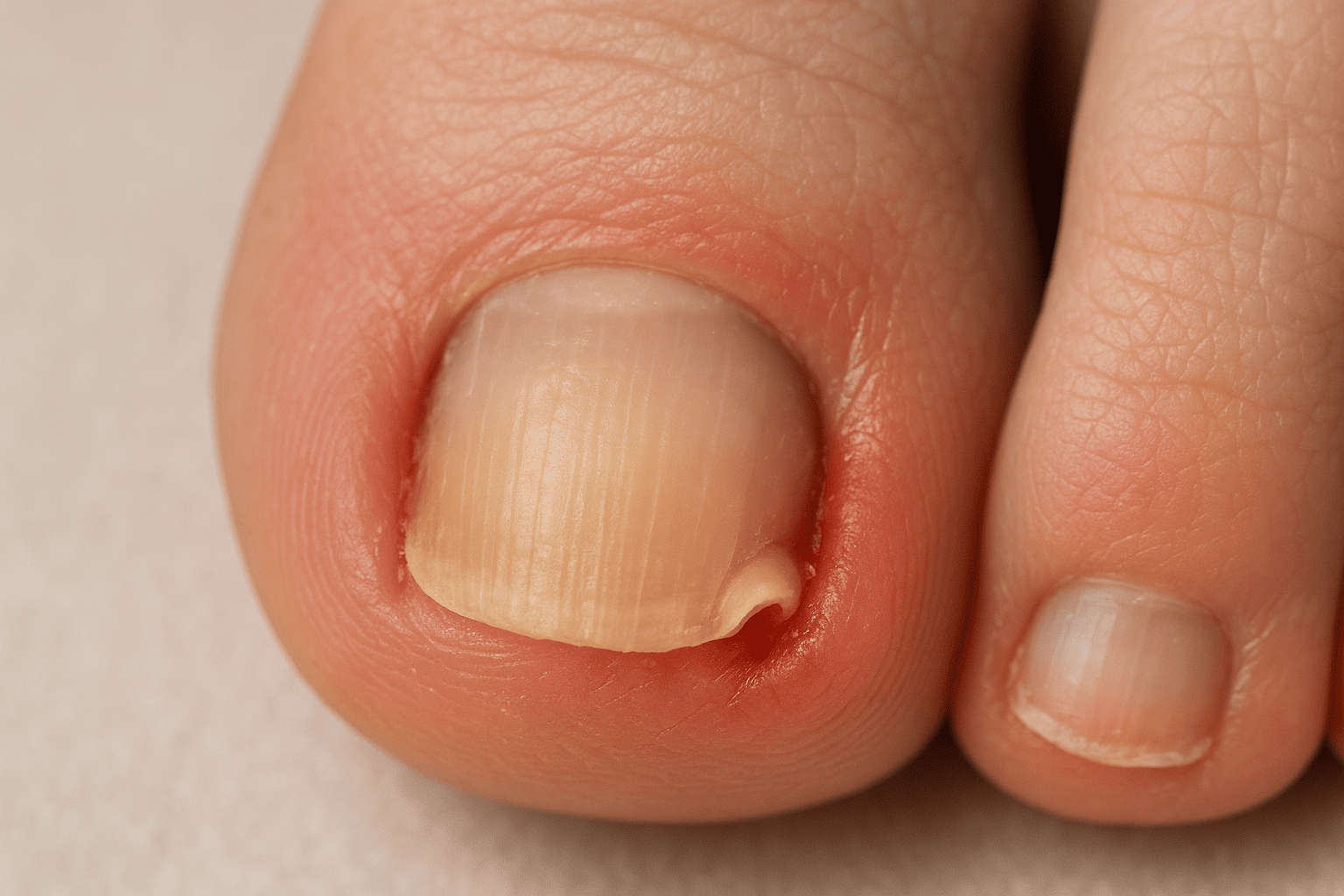 糖尿病による巻き爪