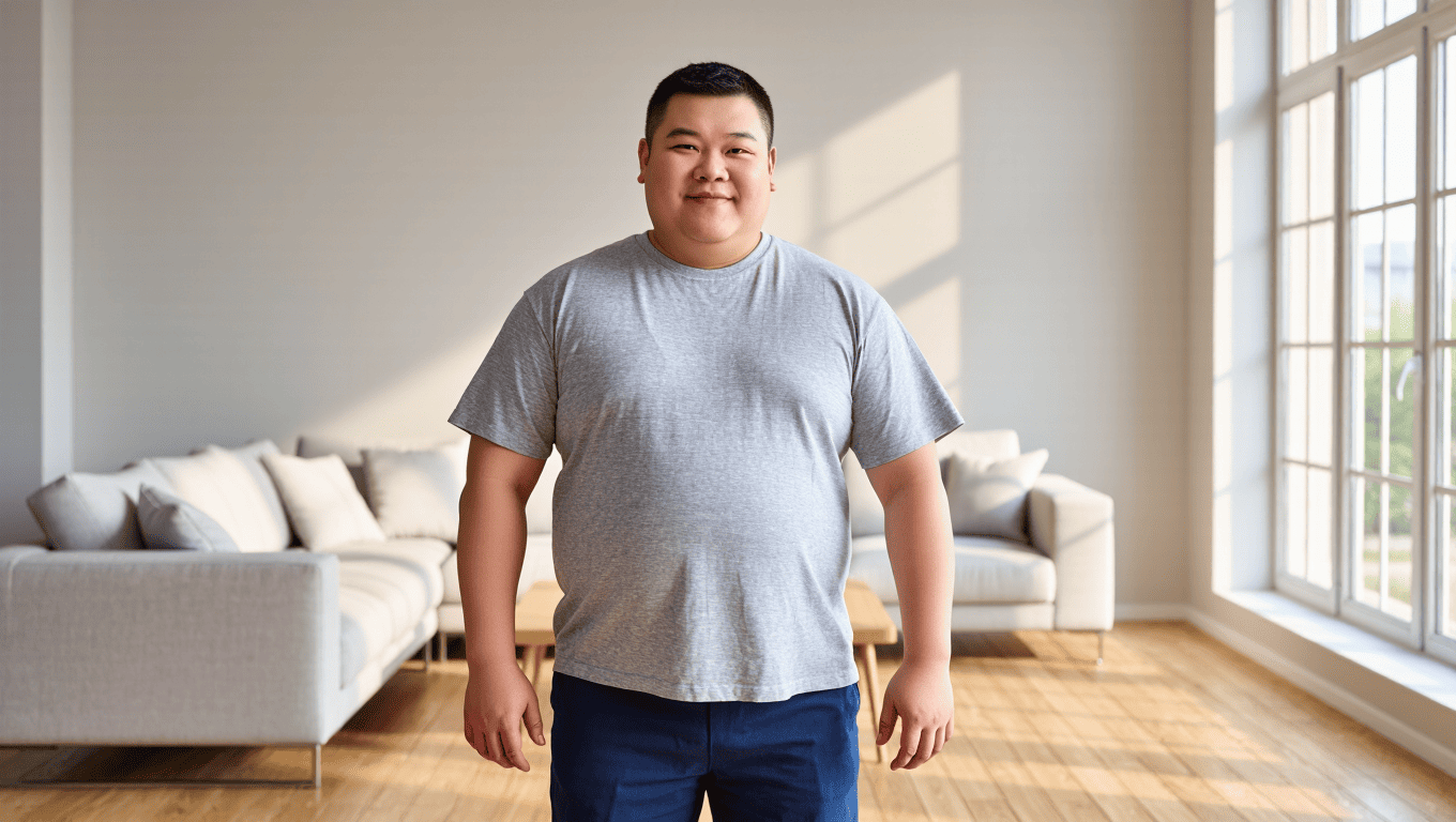 脂質異常症を患う男性