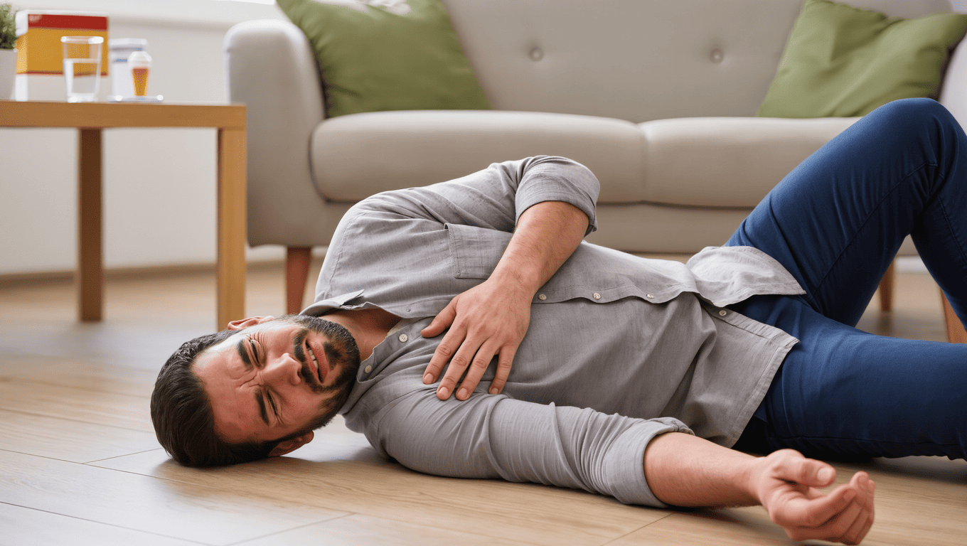 睡眠時無呼吸症候群を放置して心筋梗塞を起こす大人の男性
