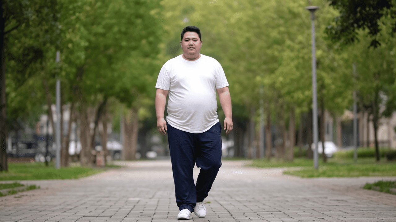 有酸素運動をする睡眠時無呼吸症候群(SAS)の男性