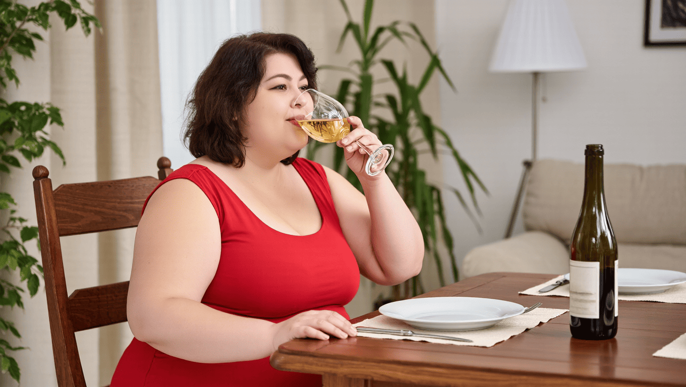 お酒を毎日飲む睡眠時無呼吸症候群(SAS)の肥満女性